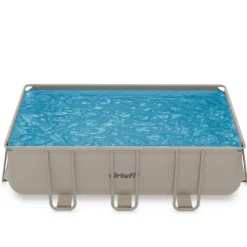 VirtuFit Rechthoekig Zwembad 400 x 200 x 122 cm - Beige - Compleet Pakket