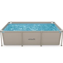 VirtuFit Rechthoekig Zwembad - 260 x 180 x 66 cm - Beige