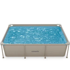 VirtuFit Rechthoekig Zwembad - 260 x 180 x 66 cm - Beige