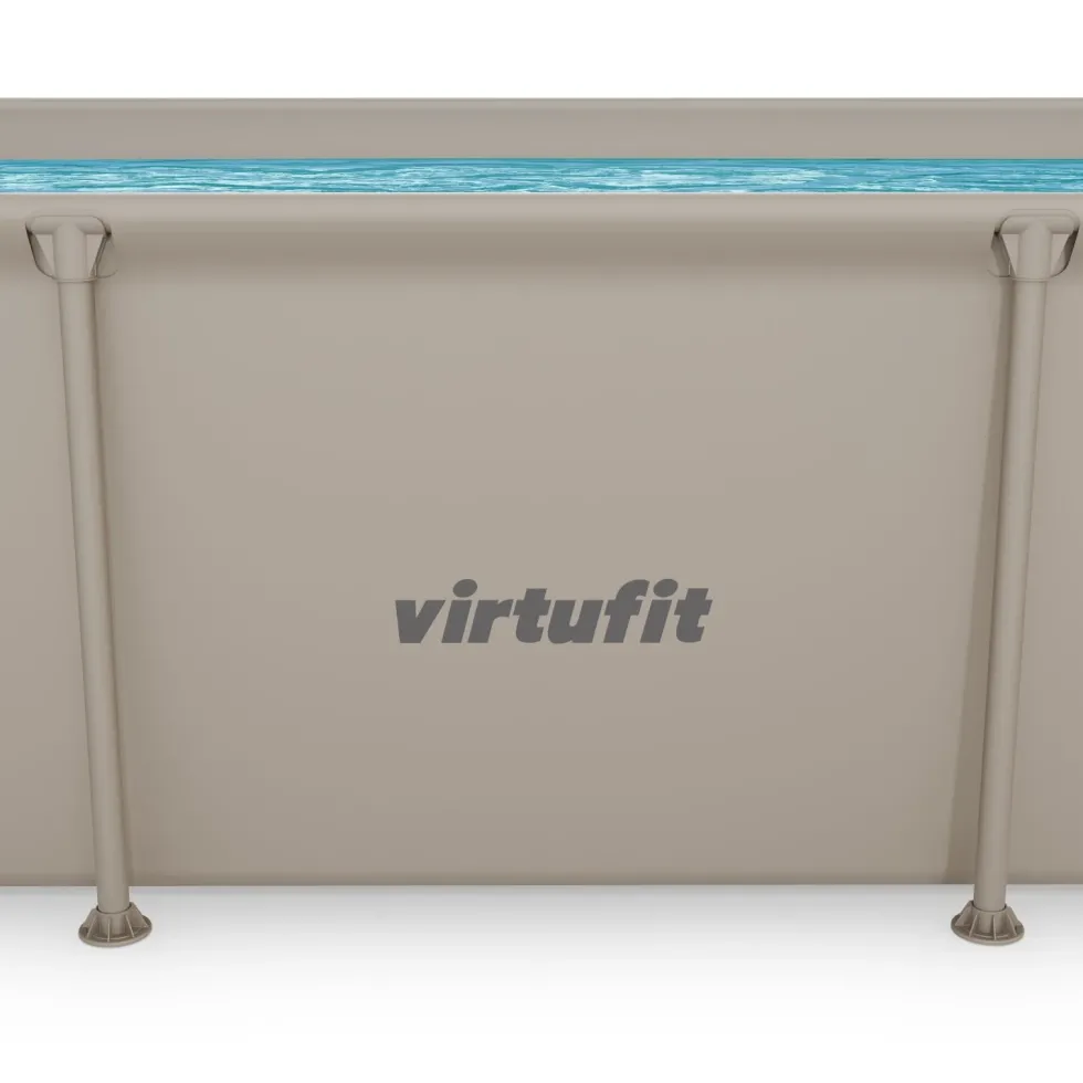 VirtuFit Rechthoekig Zwembad - 260 x 180 x 66 cm - Beige - Compleet Pakket