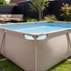 VirtuFit Rechthoekig Zwembad - 300 x 210 x 66 cm - Beige - Compleet Pakket