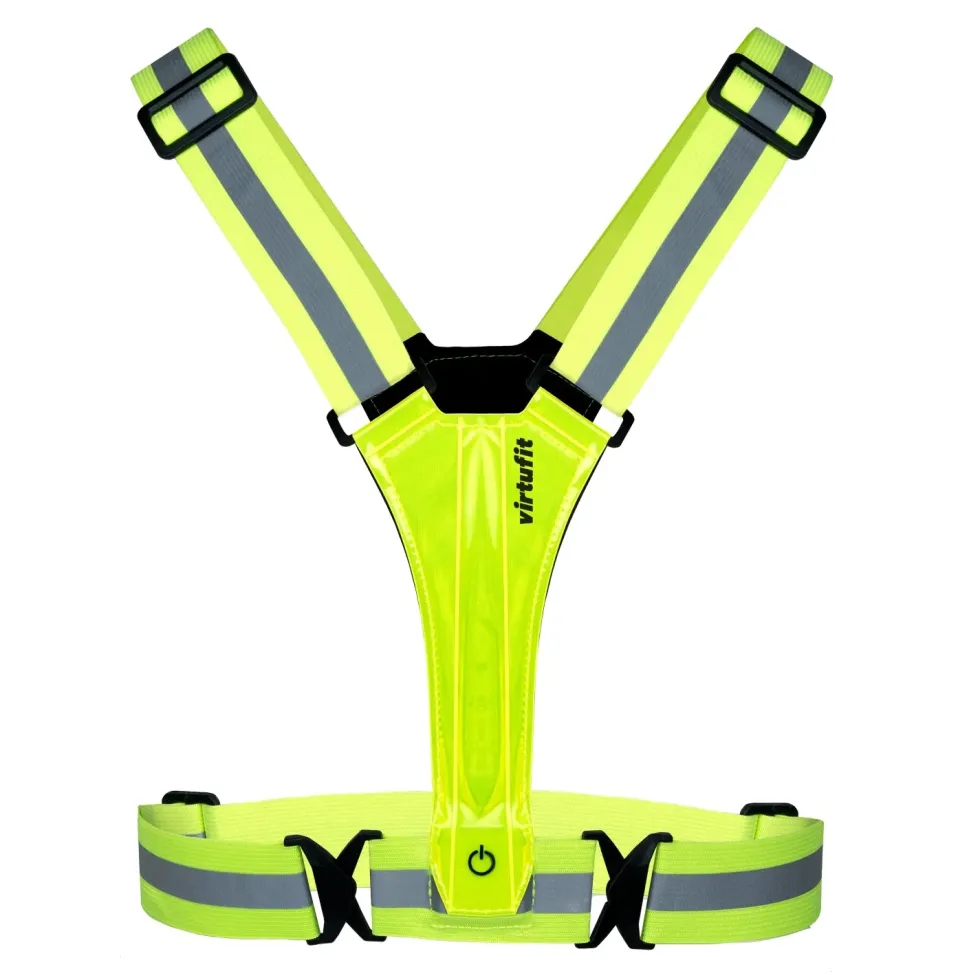 VirtuFit Reflecterend Veiligheidsvest met LED - Verlicht Hardloopvest