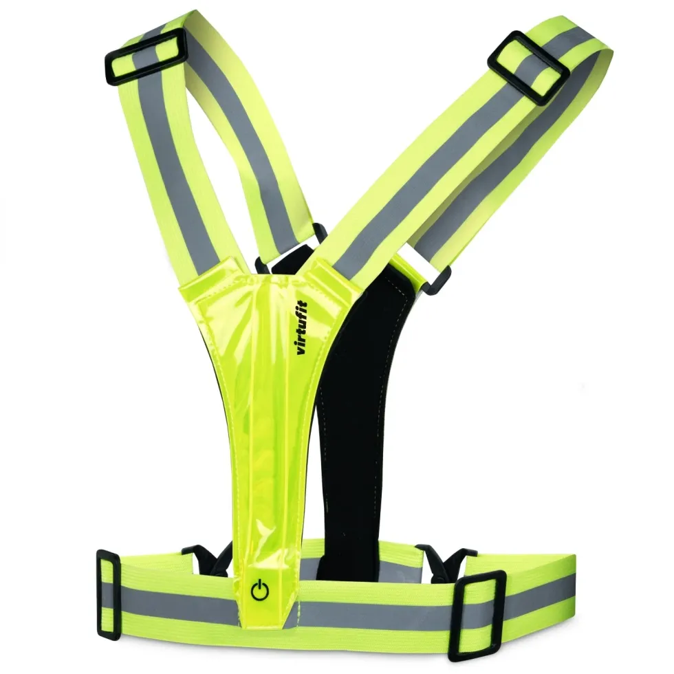 VirtuFit Reflecterend Veiligheidsvest met LED - Verlicht Hardloopvest
