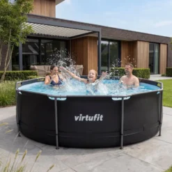 VirtuFit Rond Zwembad - Ø366 x 100 cm - Antraciet