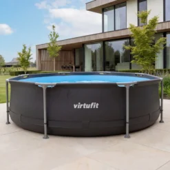 VirtuFit Rond Zwembad - Ø305 x 76 cm - Antraciet