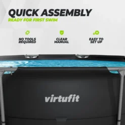 VirtuFit Rond Zwembad - Ø305 x 76 cm - Antraciet