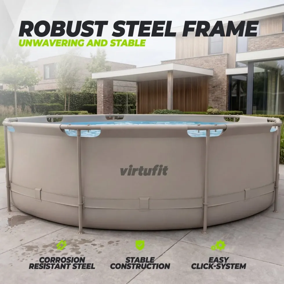 VirtuFit Rond Zwembad - Ø366 x 100 cm - Beige