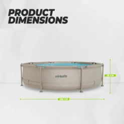 VirtuFit Rond Zwembad - Ø305 x 76 cm - Beige
