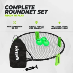 VirtuFit Roundnet RN90 Pro - Met 3 ballen en opbergtas