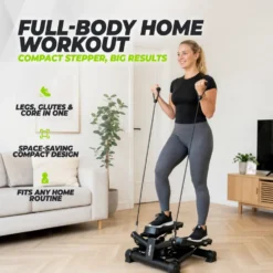 VirtuFit ST100 2-in-1 Side Stepper - met Computer en Weerstandskabels