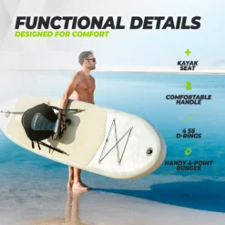 VirtuFit Supboard Cruiser 305 - Sand Beige - Met Kajak zitje, accessoires en draagtas