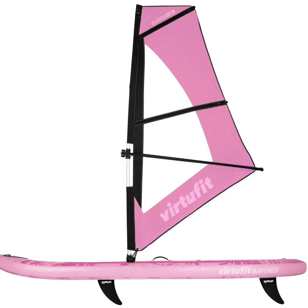 Virtufit Supboard Surfer 305 - Pink - Inclusief Windzeil en accessoires