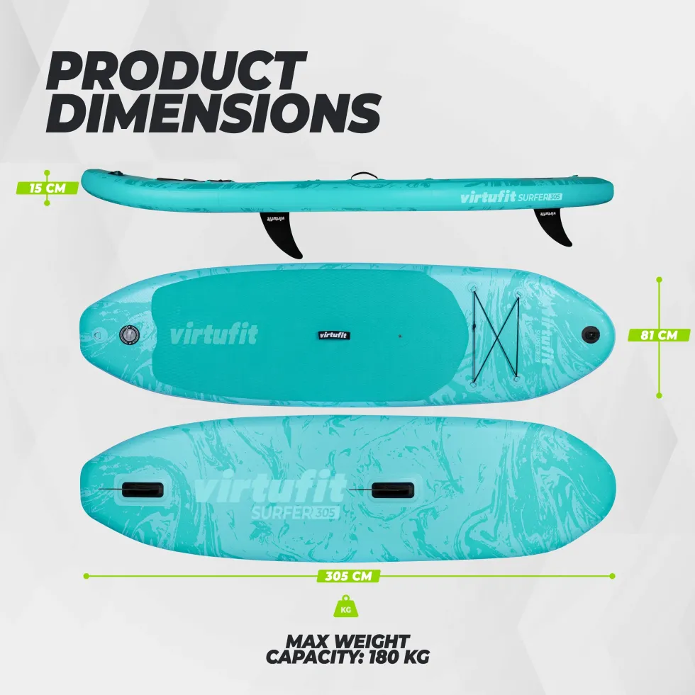 Virtufit Supboard Surfer 305 - Sand Beige - Inclusief Windzeil en accessoires