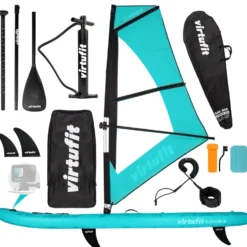 Virtufit Supboard Surfer 305 - Turquoise - Inclusief Windzeil en accessoires