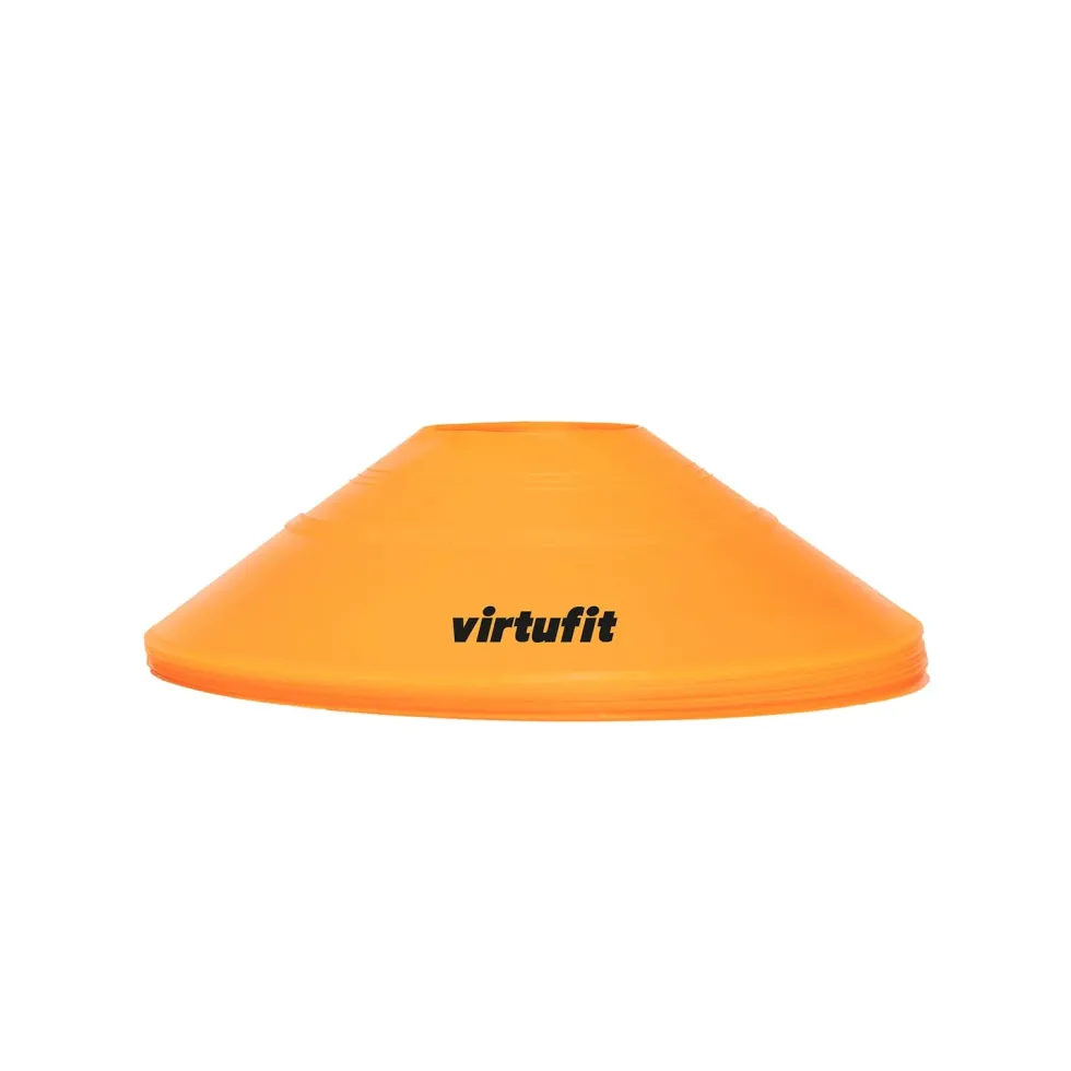 VirtuFit Trainingshoedjes met houder - Pionnen - 50 Stuks - Incl. draagnet