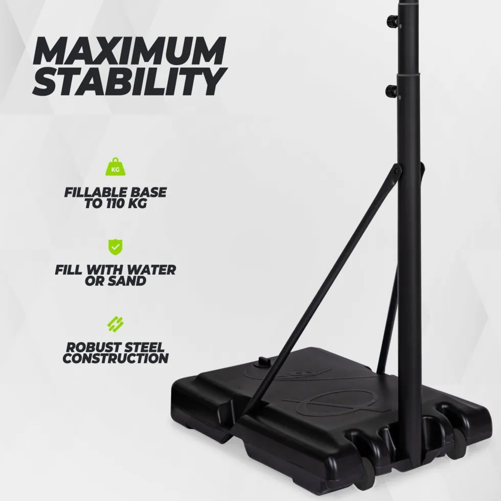 VirtuFit Verstelbare Basketbalpaal - 220 tot 305 cm