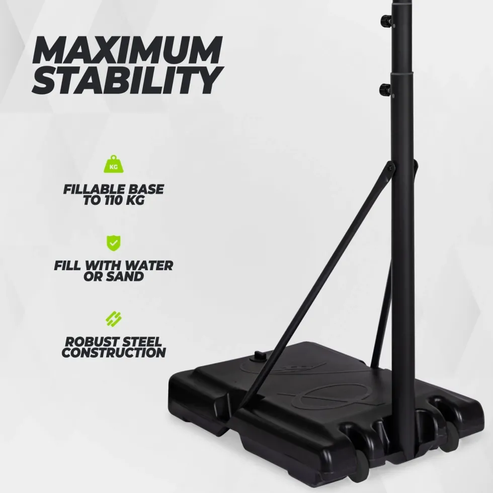 VirtuFit Verstelbare Basketbalpaal - 220 tot 305 cm
