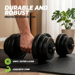 VirtuFit Verstelbare Dumbbell - Vinyl - 15 kg