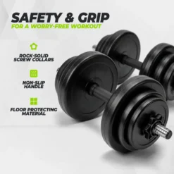 VirtuFit Verstelbare Dumbbell Set - Vinyl - 2 x 14 kg