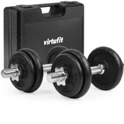 VirtuFit Verstelbare Dumbbellset Pro 20 kg - 2 x 10 kg - Inclusief koffer