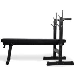 VirtuFit Verstelbare Halterset - 60,5 kg - Halterbank Compact - Dumbbellset - Halterset