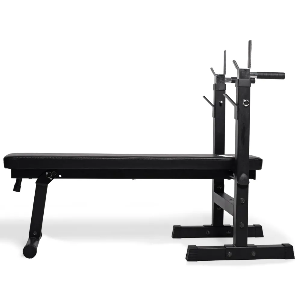 VirtuFit Verstelbare Halterset - 60,5 kg - Halterbank Compact - Dumbbellset - Halterset