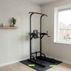 VirtuFit Verstelbare Power Tower - Pull Up & Dip Station