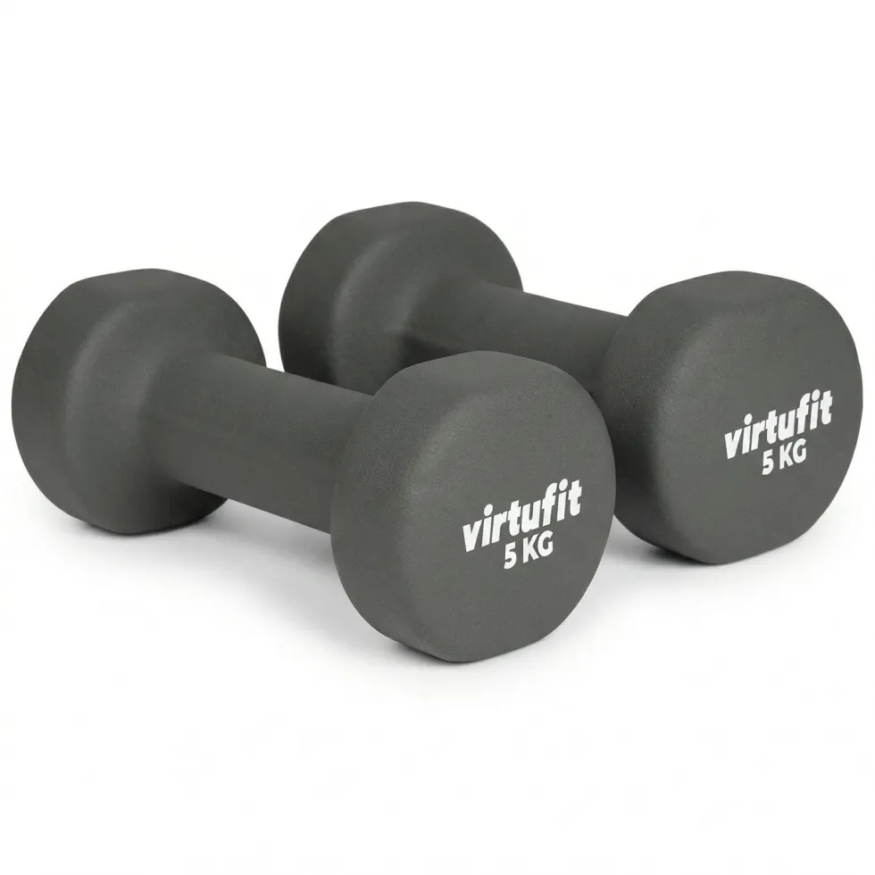 VirtuFit Vinyl Dumbbell Set Pro - 2 x 5 kg