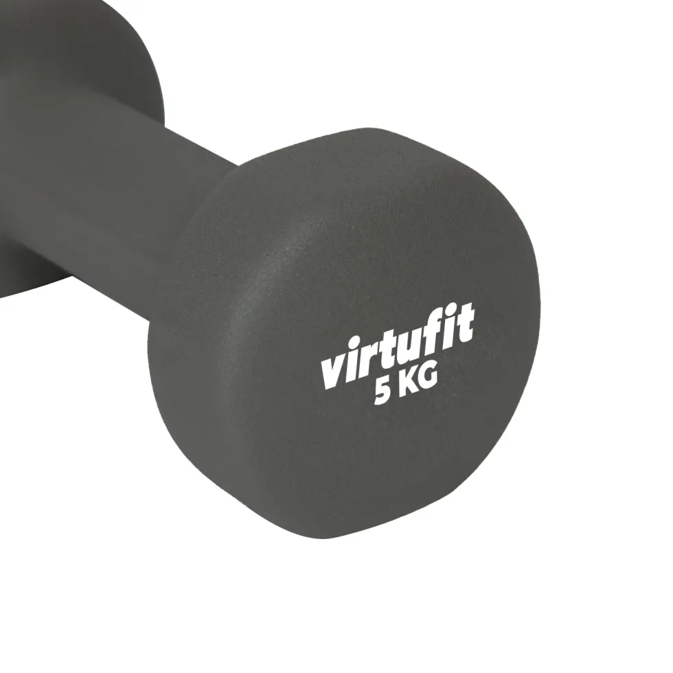 VirtuFit Vinyl Dumbbell Set Pro - 2 x 5 kg