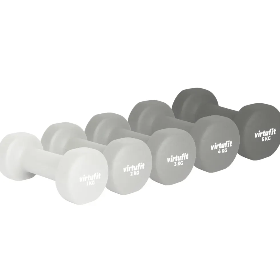 VirtuFit Vinyl Dumbbell Set Pro - 2 x 2 kg