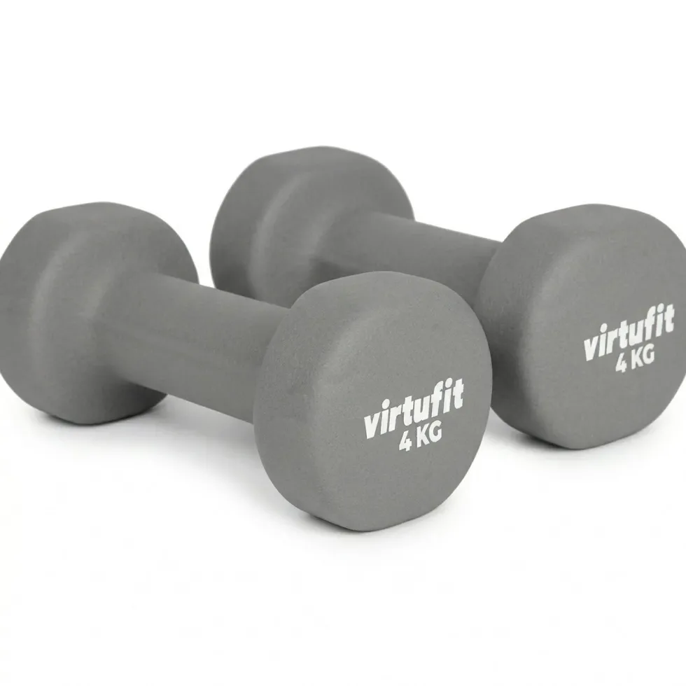 VirtuFit Vinyl Dumbbell Set Pro - 2 x 4 kg