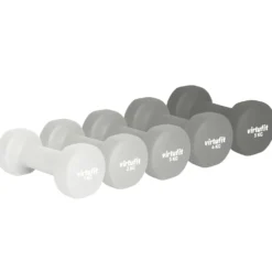 VirtuFit Vinyl Dumbbell Set Pro - 2 x 4 kg