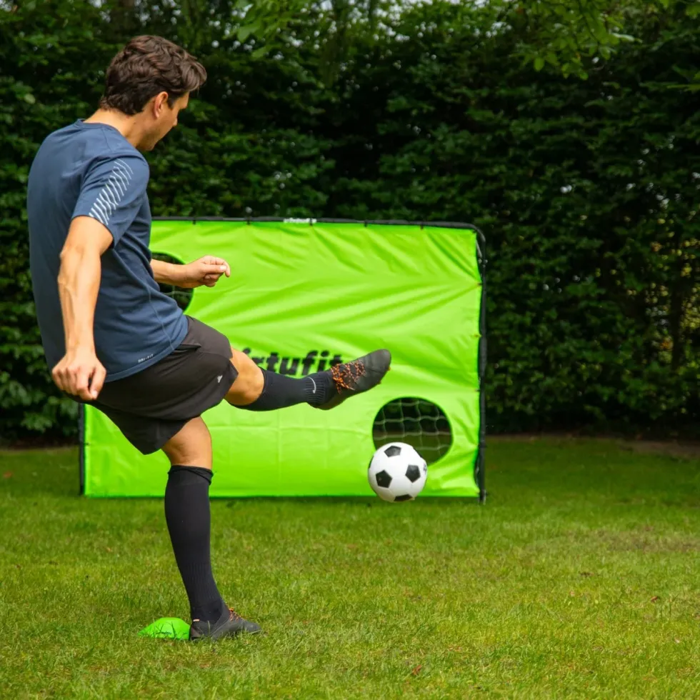 VirtuFit Voetbaldoel met Doelwand - Voetbal Goal - 180 x 120 cm