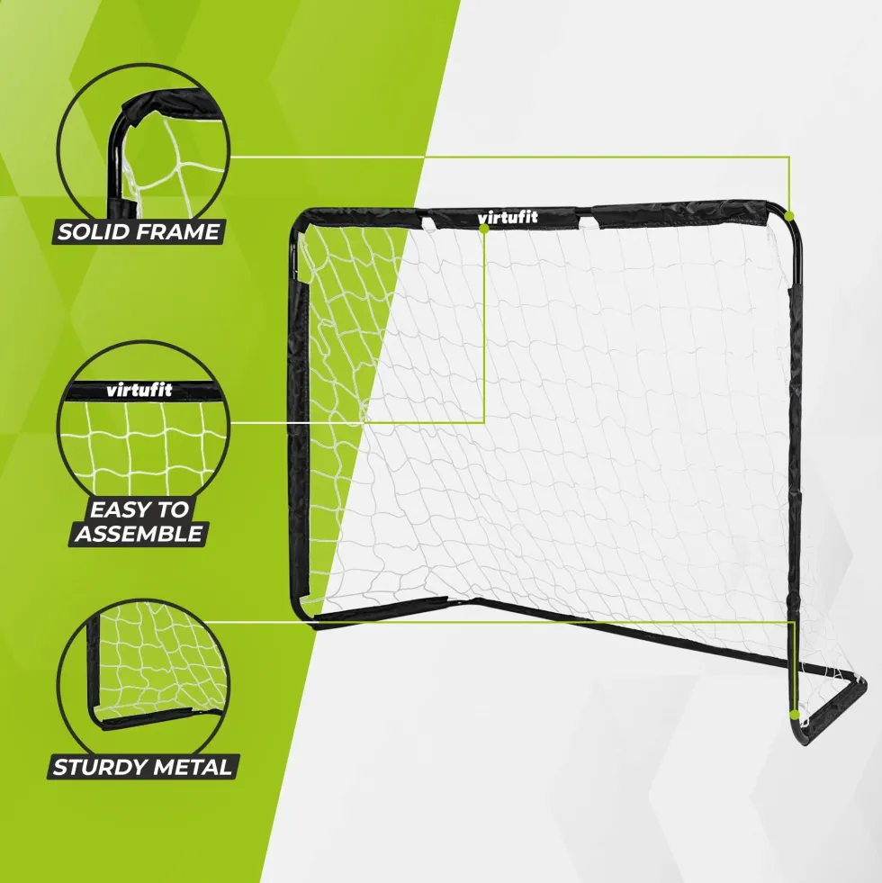 VirtuFit Voetbaldoel met Doelwand - Voetbal Goal - 180 x 120 cm