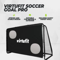 VirtuFit Voetbaldoel Pro met Doelwand - Voetbal Goal - 120 x 80 cm