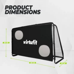 VirtuFit Voetbaldoel Pro met Doelwand - Voetbal Goal - 120 x 80 cm