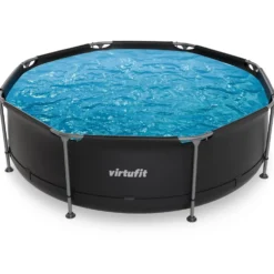 VirtuFit Zwembad Rond Ø244 x 76 cm - Beige - Compleet Pakket