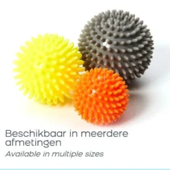 Wonder Core Spiky Massage Ball 9 cm - Grijs